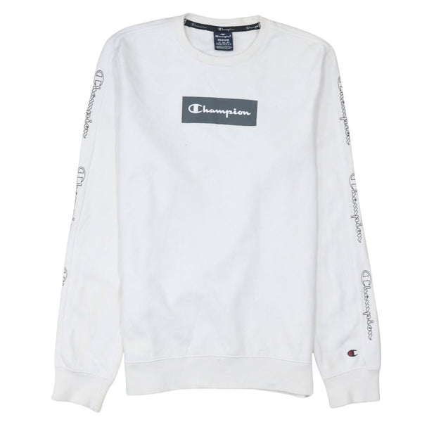 Champion 90's Lightweight Crew Neck Sweatshirt Medium White