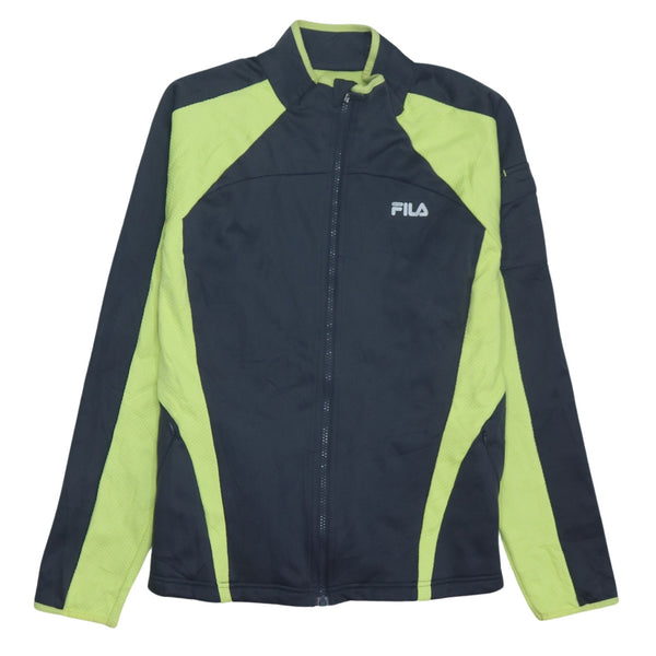 Fila 90's Heavyweight Full Zip Up Sweatshirt XLarge Grey