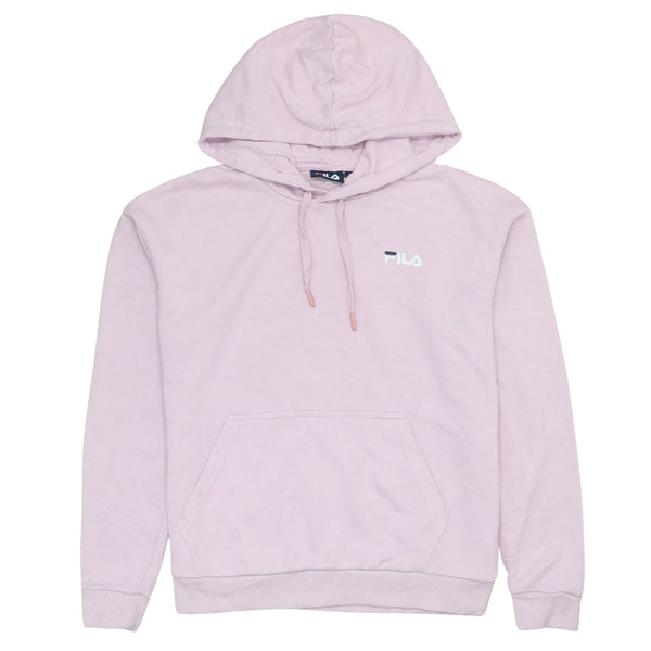 Fila Vintage 90's Pink Hoodie Medium, Drawstring Pullover Jacket