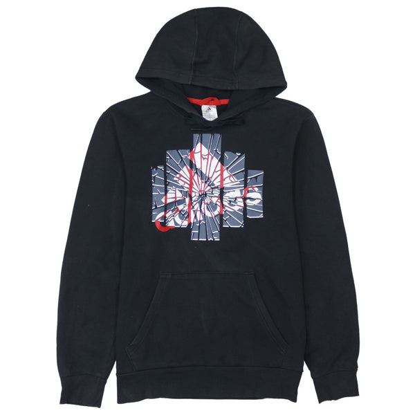 Adidas 90's Spellout Pullover Hoodie Small Black