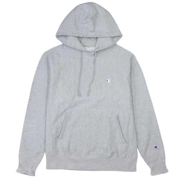 Vintage Champion 90's Reverse Weave Grey Hoodie Medium