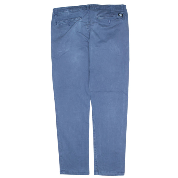 Dickies 90's Blue Drawstring Pockets Men's Casual Trousers Pants - Size 34