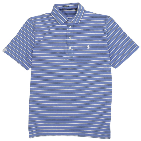 Polo Ralph Lauren 90's Short Sleeves Quarter Button Polo Shirt Large  Blue