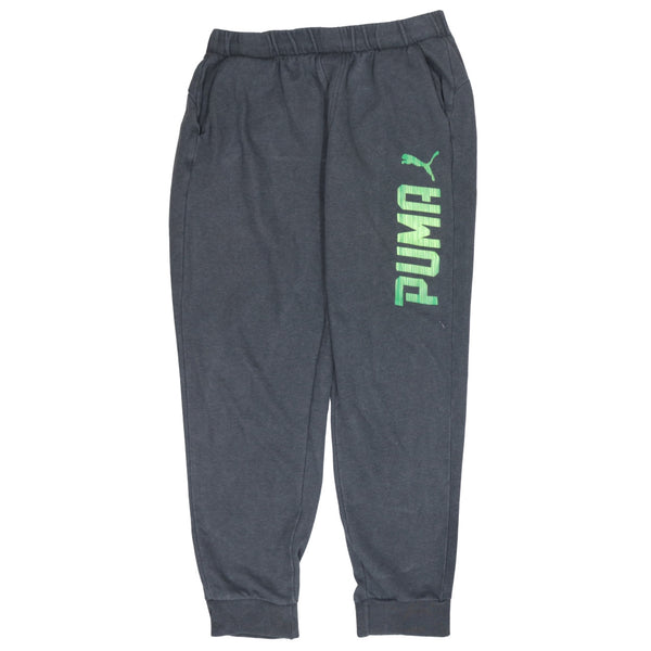 Puma 90's Rib Cuff Casual Joggers / Sweatpants Large Grey