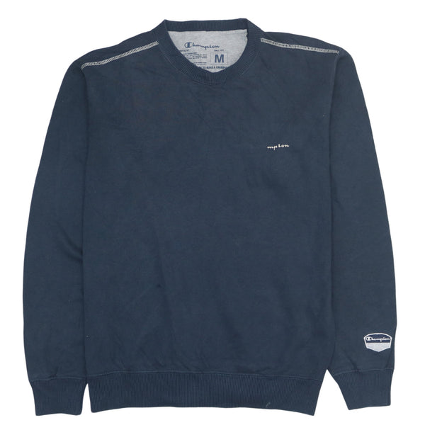 Champion Vintage 90's Heavyweight Crew Neck Men's Medium Navy Sweatshirt