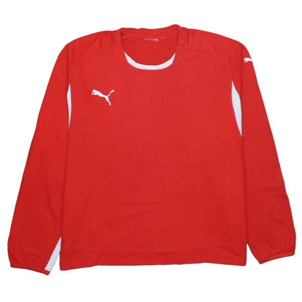 Puma 90's Lightweight Crew Neck Sweatshirt Large  Red