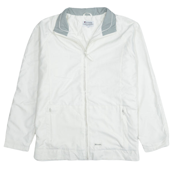 Vintage 90's Champion White Lightweight Windbreaker Men's Large