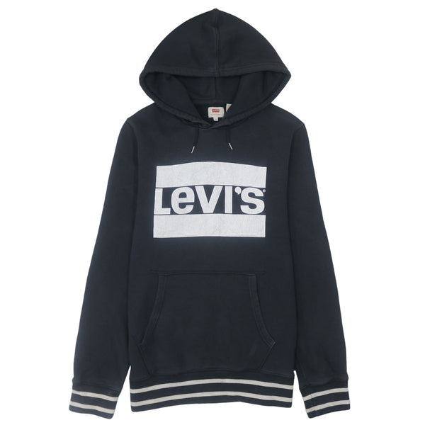 Levi's 90's Spellout Black Pullover Hoodie Men's Small