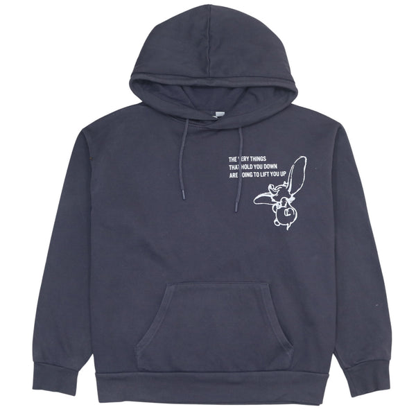 Disney 90s Purple Pullover Hoodie Large Women's Drawstring Pockets