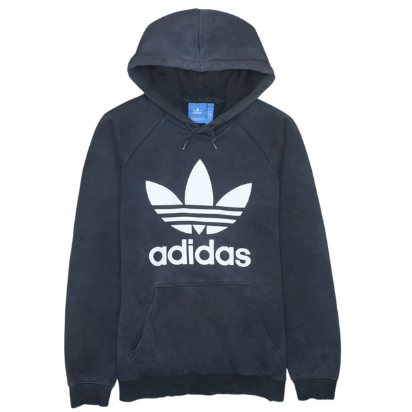 Adidas 90's Spellout Pullover Hoodie Men's Medium Black