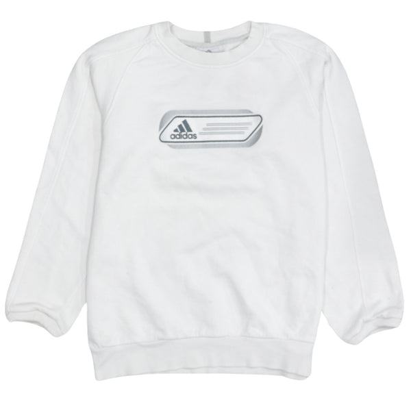 Adidas 90's Lightweight Crew Neck Sweatshirt XSmall  White