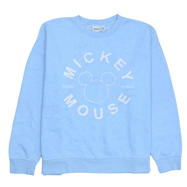 Vintage 90's Disney Mickey Mouse Crew Neck Sweatshirt Medium Blue