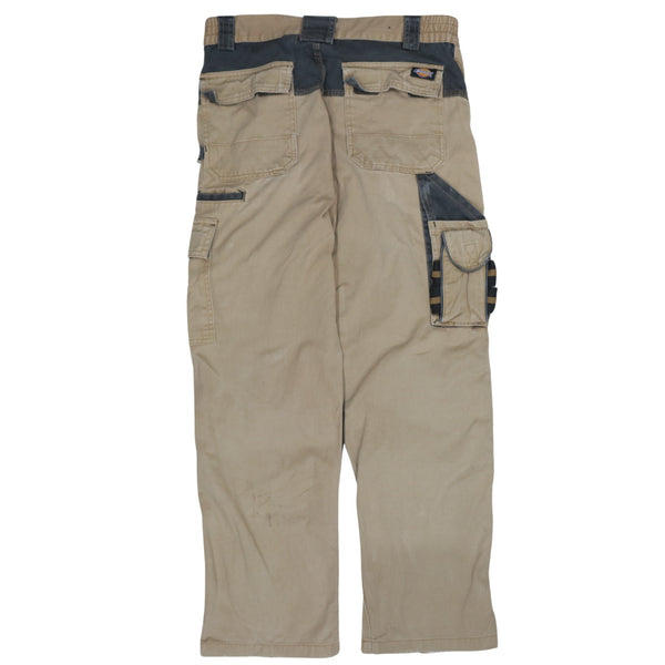 Dickies 90's Workwear Straight Leg Baggy Trousers / Pants 32 Tan Brown