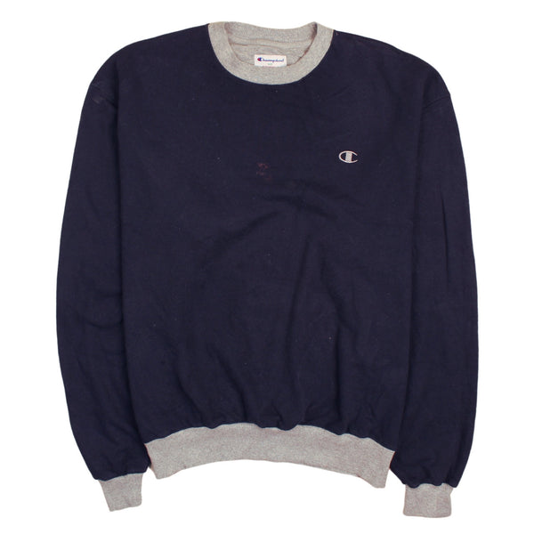Champion 90's Navy Heavyweight Crew Neck Sweatshirt Men's XL