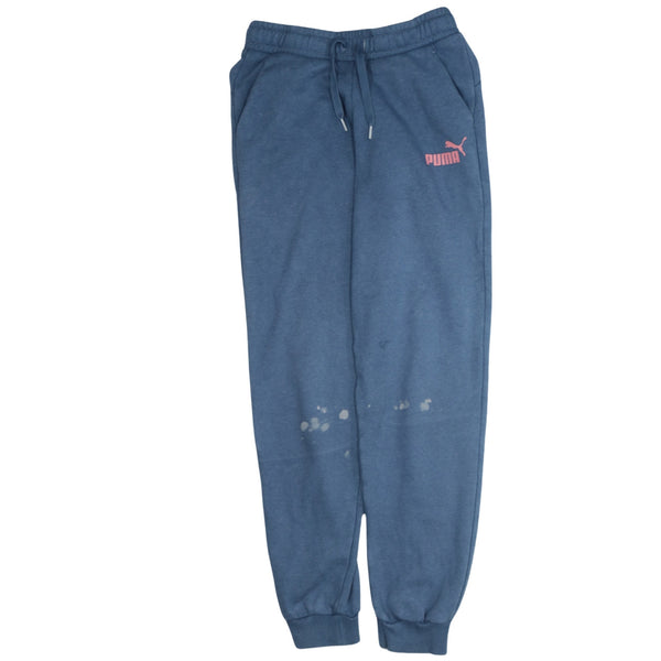 Puma Women's XLarge 90's Blue Tracksuit Joggers Sweatpants