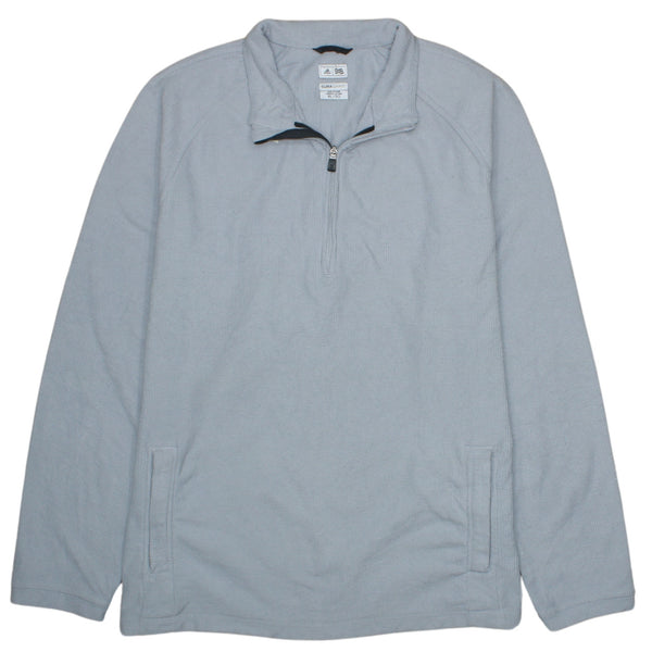 Adidas 90s Vintage Grey XL Lightweight Sweatshirt Quarter Zip