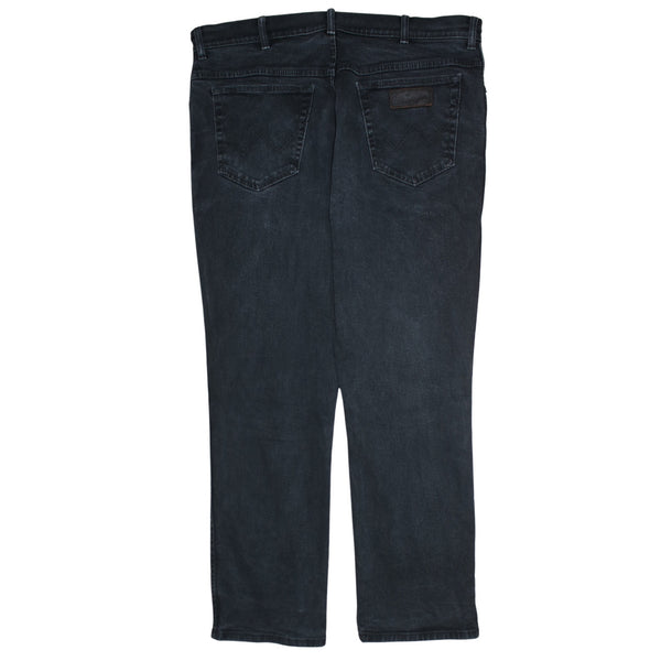 Wrangler 90's Lightwash Straight Leg Baggy Trousers / Pants 38 Black