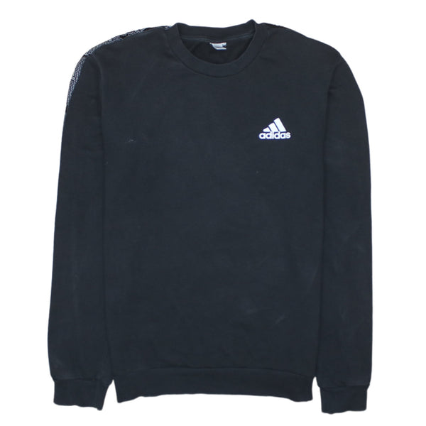 Adidas 90's Lightweight Crew Neck Sweatshirt Small  Black