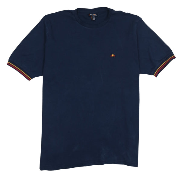 Ellesse 90's Short Sleeves Crew Neck T Shirt XXLarge (2XL) Navy Blue
