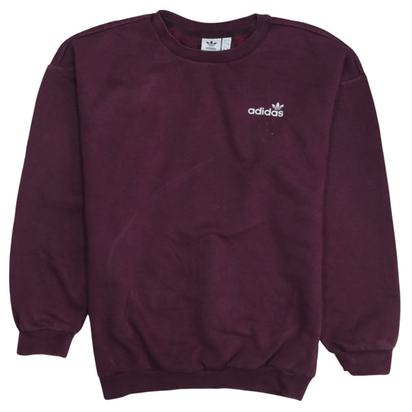 Adidas 90's Vintage Burgundy Red XXLarge Women's Crew Neck Sweatshirt