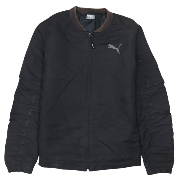 Puma 90's Lightweight Full Zip Up Windbreaker Small Black