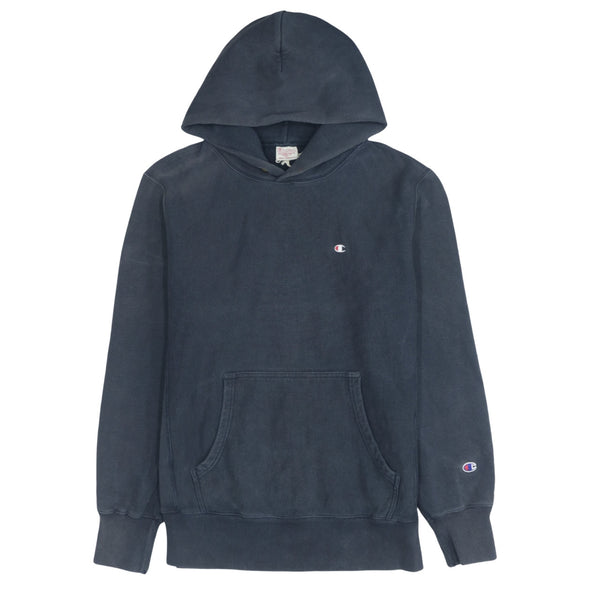 Champion 90's Black Reverse Weave Hoodie XXLarge 2XL with Drawstring Pockets