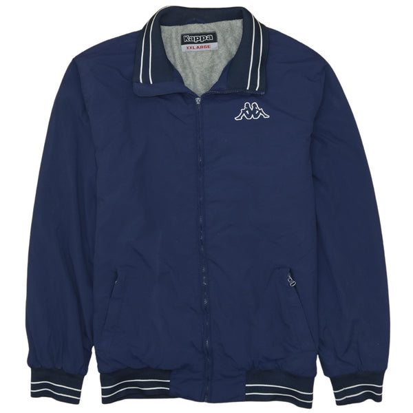 Kappa 90's Lightweight Full Zip Up Windbreaker XXLarge (2XL) Navy Blue