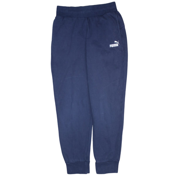 Puma 90's Rib Cuff Casual Joggers / Sweatpants Small Navy Blue