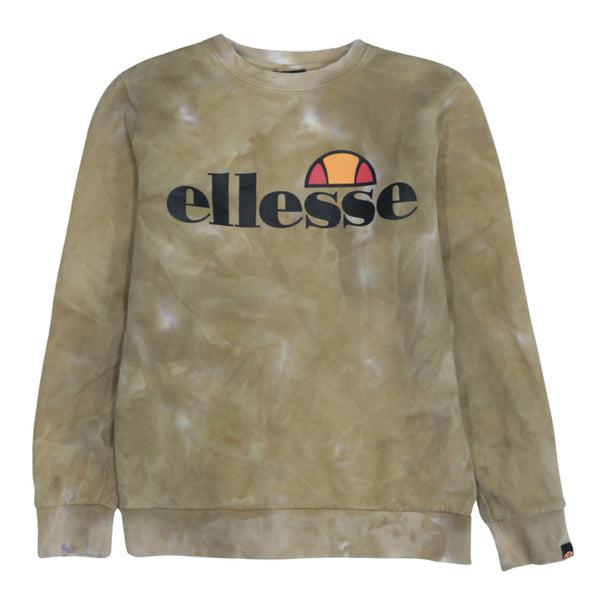 Ellesse 90's Brown Spellout Crew Neck Sweatshirt Women's Large