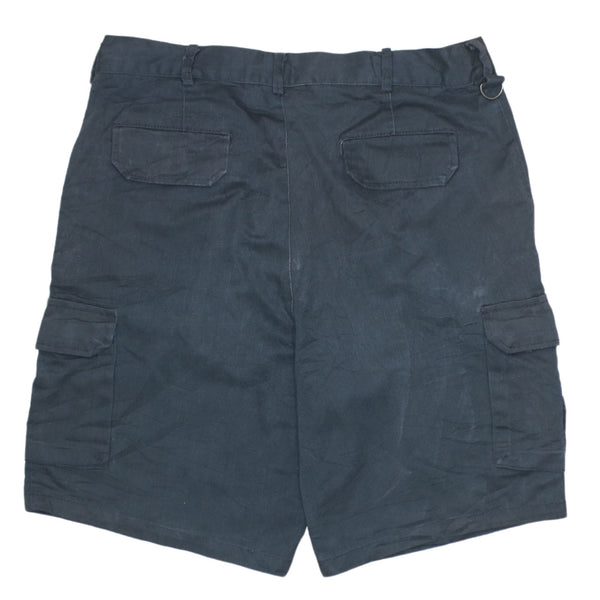 Dickies 90s Men's Black Baggy Chino Shorts Size 36 with Drawstring and Pockets