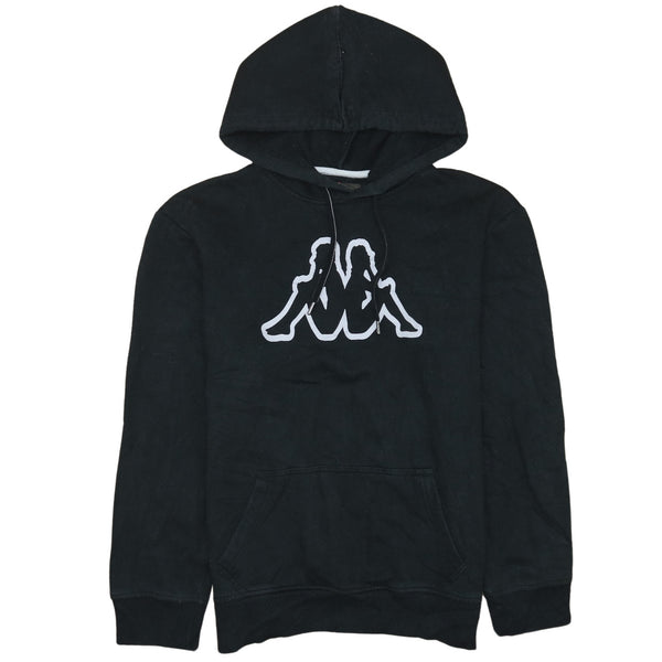 Kappa 90's Spellout Pullover Hoodie Medium  Black