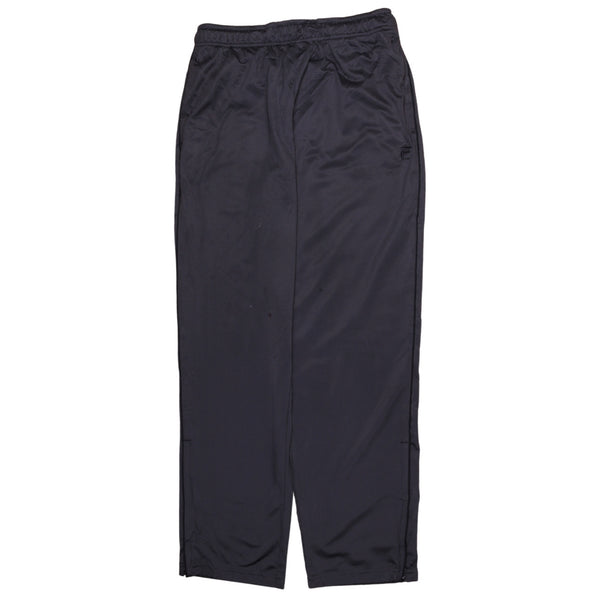 Fila 90's Vintage Black Joggers | Medium Men's Sportswear Sweatpants