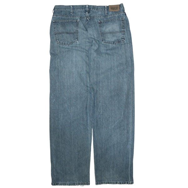 Vintage Wrangler 90's Men's Blue Baggy Straight Leg Jeans Pants 36