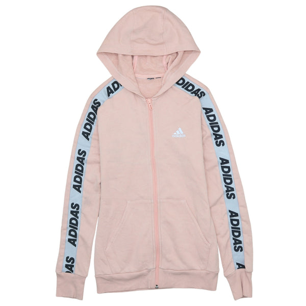 Adidas Vintage 90s Pink Full Zip Hoodie XSmall | Women Athletic