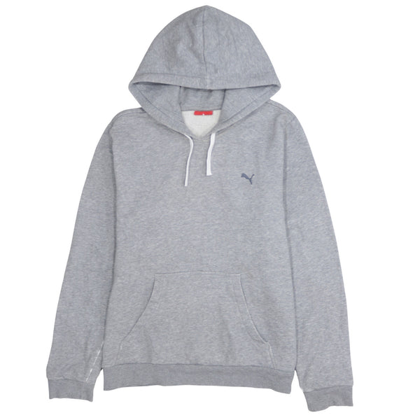 Puma 90's Drawstring Pockets Pullover Hoodie XLarge Grey