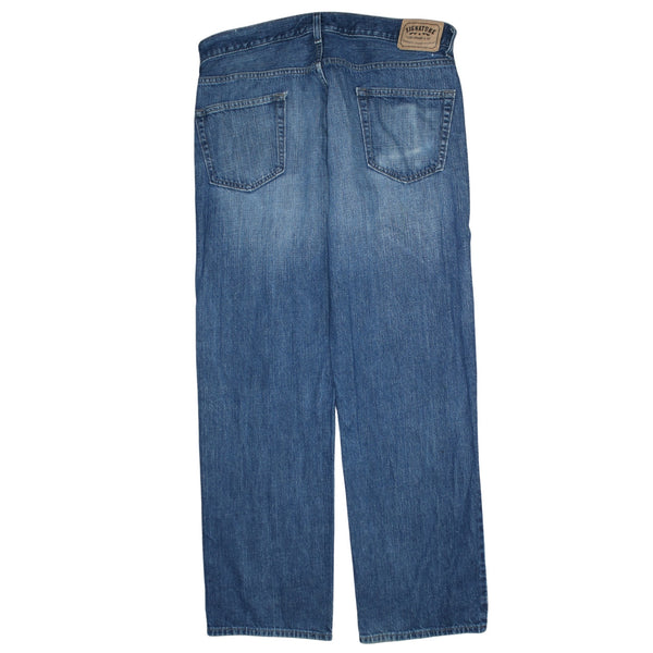 Levi's 90's Lightwash Straight Leg Baggy Jeans / Pants 36 Navy Blue