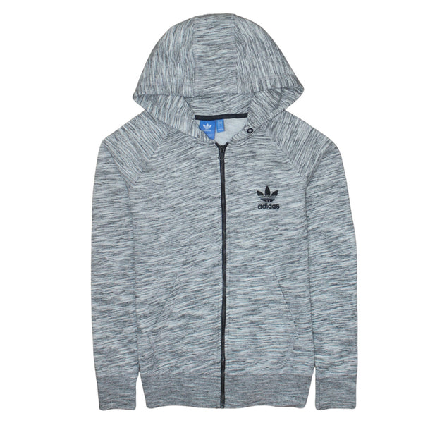 Adidas 90's Lightweight Full Zip Up Hoodie Small Grey