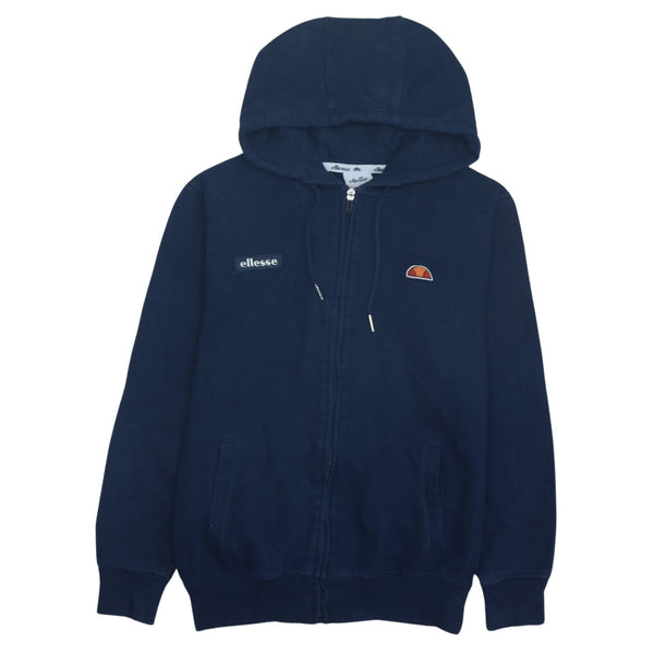 Ellesse Vintage 90's Sportswear Full Zip Up Hoodie Women's Large Navy Blue