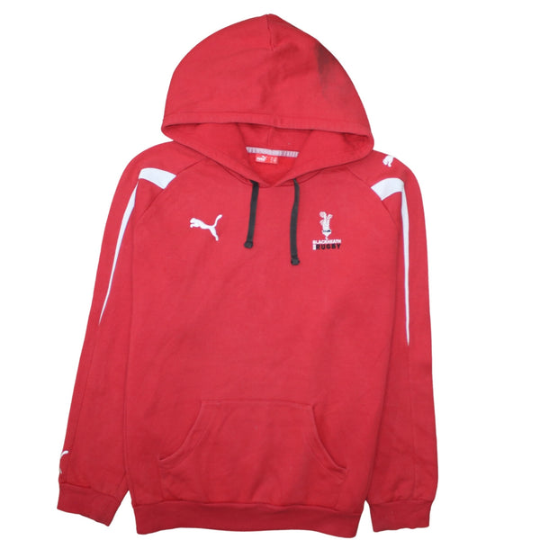 Puma 90's Drawstring Pockets Pullover Hoodie XLarge Red