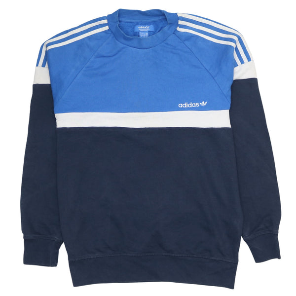 Adidas 90's Heavyweight Crew Neck Sweatshirt Medium Blue