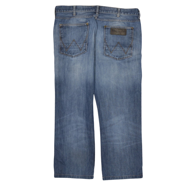 Wrangler 90's Lightwash Straight Leg Baggy Jeans / Pants 36 Blue
