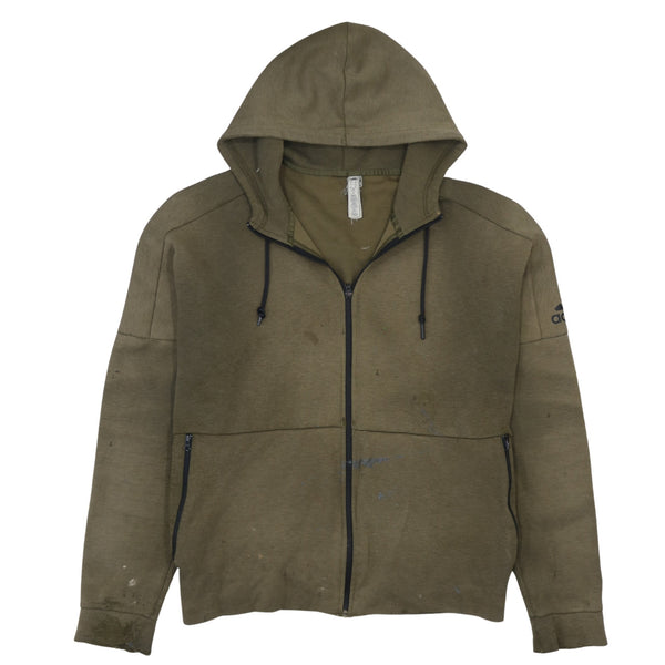 Adidas 90's Lightweight Full Zip Up Hoodie XLarge Green
