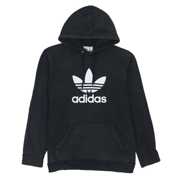 Adidas 90's Spellout Pullover Hoodie Medium Black