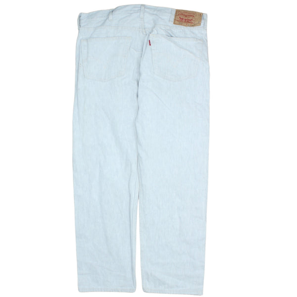 Levi's 90's 501 White Baggy Straight Leg Men's Trousers Pants Size 40
