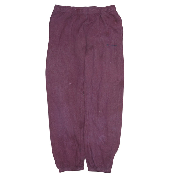 Vintage Champion 90s Men's Red Joggers Sweatpants Size Large Cotton