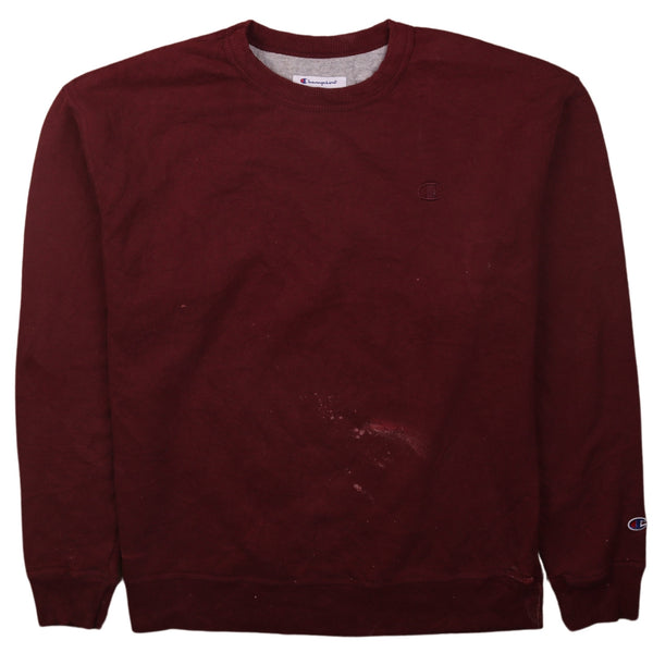 Champion 90s Red Crew Neck Heavyweight Sweatshirt Men's XL Vintage