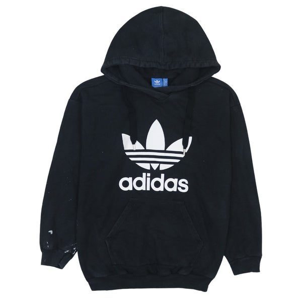 Adidas Black 90's Spellout Pullover Hoodie Women's Small