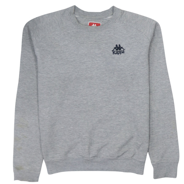 Kappa Grey 90s Crew Neck Lightweight Sweatshirt Men's Small Cotton