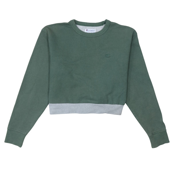 Champion 90's Lightweight Crew Neck Sweatshirt Medium Green