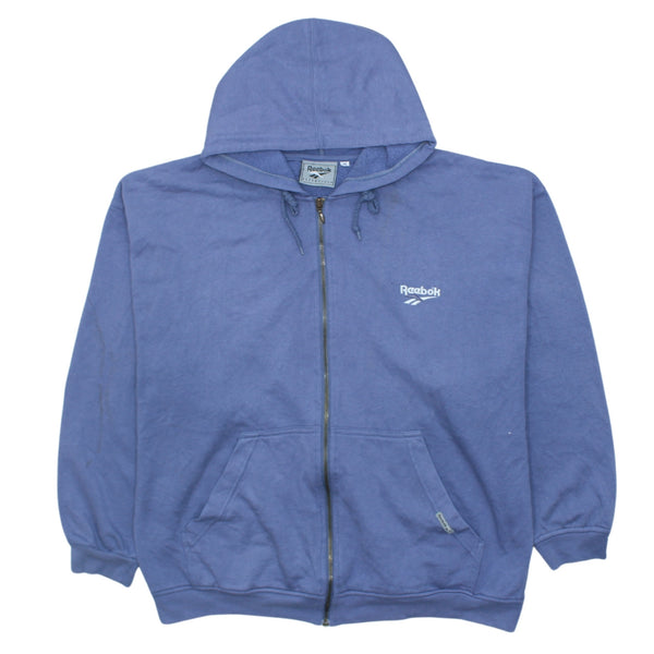 Reebok 90's Women's XXXLarge Blue Full Zip Hoodie W/Drawstring